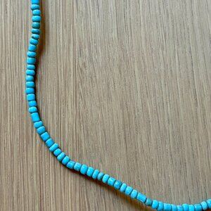 Vestige African Bead Necklace in Turquoise - OS - Brand New